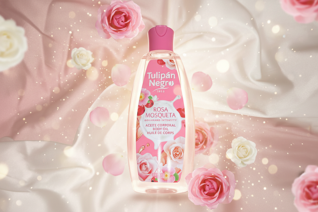 Huile corporelle - Tulipan Negro rose musquée