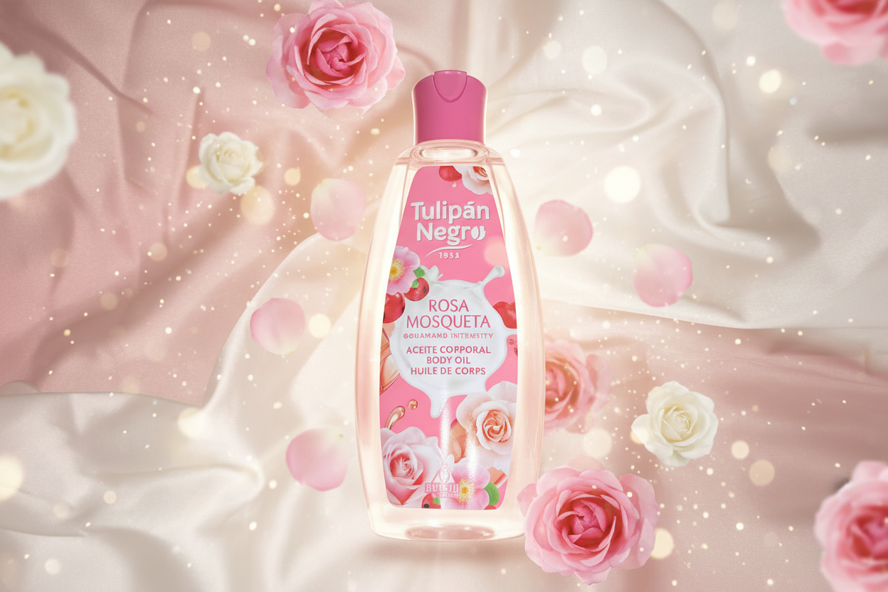 Huile corporelle - Tulipan Negro rose musquée